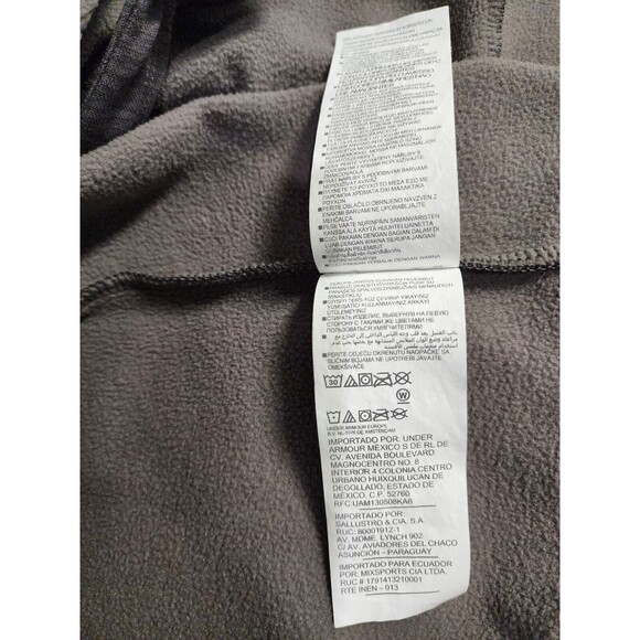 Under Armour Mens ColdGear Pullover Hoodie Sweatshirt Grayish Brown Logo Size S - Picture 8 of 9